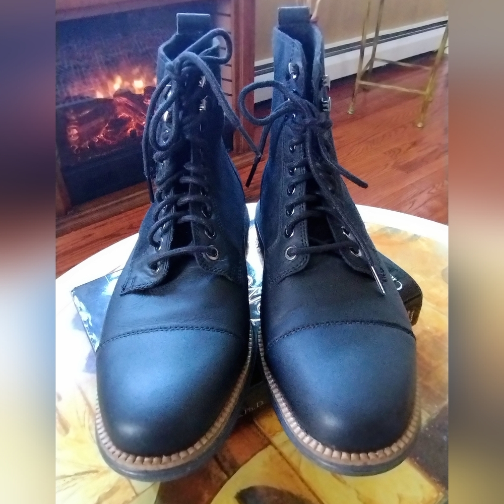 Cole Haan Grand Chukka Leather and Suede Boots